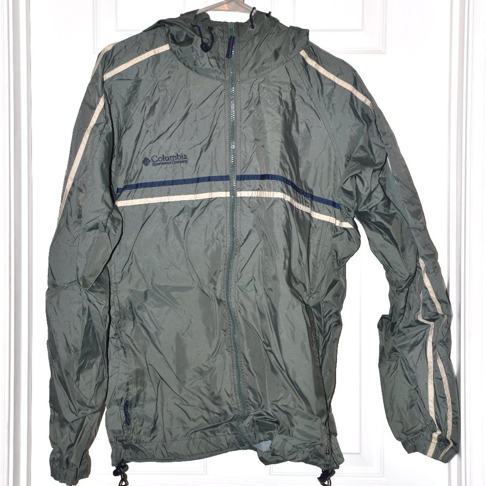 Green Columbia Windbreaker